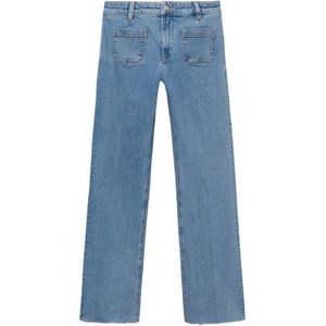 MANGO - ALEX - Jeans - Blauw Denim - Regular Fit - Mid Waist
