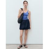 MANGO - GYM - Top - Blauw - Mouwloos - Slanke Pasvorm