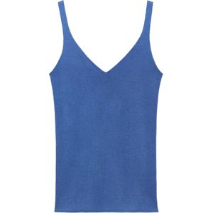 MANGO - GYM - Top - Blauw - Mouwloos - Slanke Pasvorm