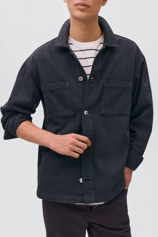 MANGO TEEN - Overhemd - Denim - 100% Katoen - Oversized Pasvorm