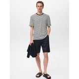 MANGO MAN - LIMAR - T-shirt - Navy - Gestreept
