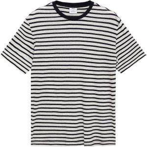 MANGO MAN - LIMAR - T-shirt - Navy - Gestreept