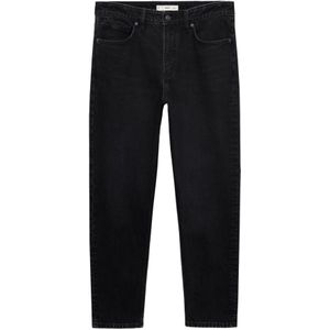 MANGO MAN - Ben - Jeans - Zwart - Regular Fit - 5-pocket-style