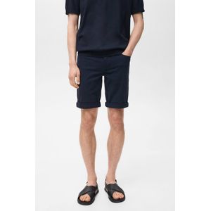 Mango Man - Denim Slim Short - Donkerblauw - Korte Broek