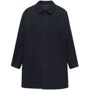 Mango Man manteljas donkerblauw