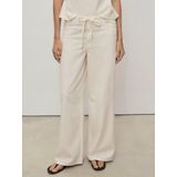 Mango - Denim Wide Leg - Broek - Ecru