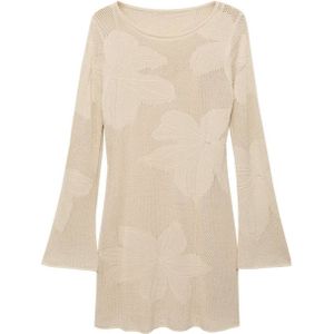 Mango - Gebreide Jurk - Beige