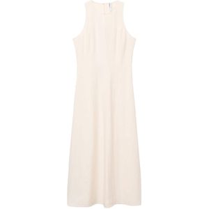 MANGO - PEPA - Zomerjurk - Lichtbeige - Mouwloos - 7/8 Lengte