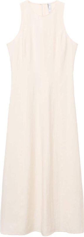 MANGO - PEPA - Zomerjurk - Lichtbeige - Mouwloos - 7/8 Lengte