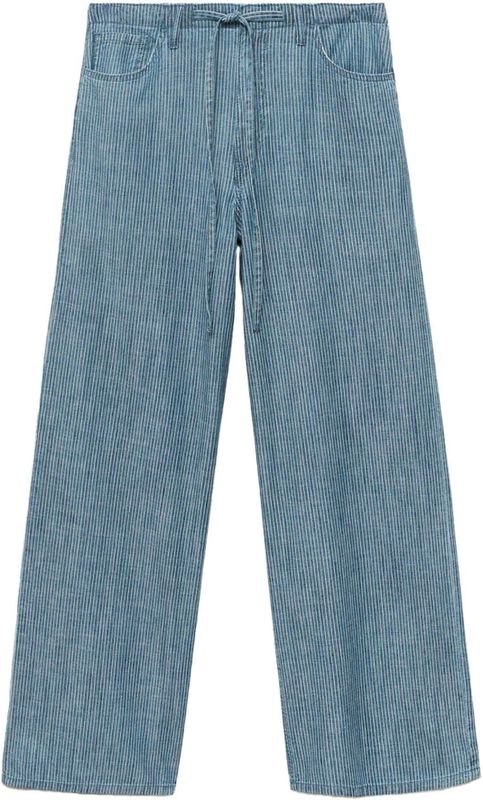 MANGO - MERY - Broek - Opaal/Wit - Wide Leg - Mid Waist