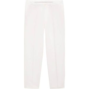 Mango Man - Regular Fit - Linnen Pantalon - Ecru