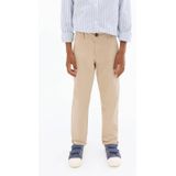 Mango Kids - Straight Casual Broek - Lichtbruin