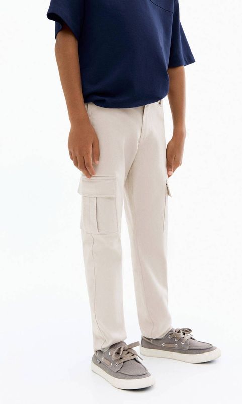 Mango Kids - Cargobroek - Regular Fit - Katoen met Stretch