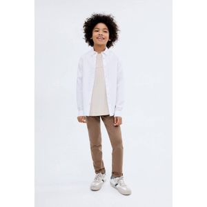 Mango Kids - Broek - Bruin - Katoen - Met Vijf Zakken