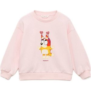 MANGO KIDS - Sweatshirt - Geel - Kreeft - Rosa - Wit