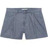 Mango - Denim Straight Regular Waist Short - Donkerblauw - Korte Broek