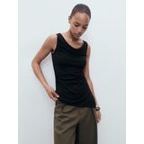 Mango - Mouwloze Top - Zwart