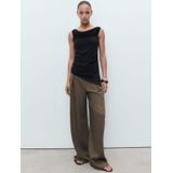 Mango - Mouwloze Top - Zwart