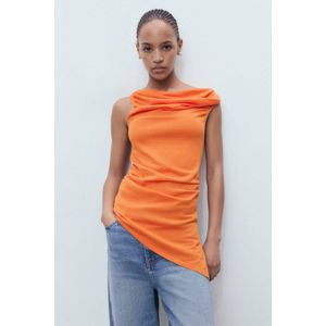 Mango - Mouwloze Top - Oranje