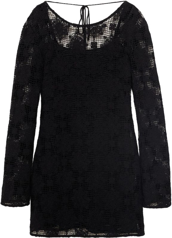 Mango - Strandjurk - Zwart - Crochet