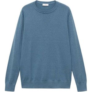 MANGO TEEN - Fijn Gebreide Trui - Blauw