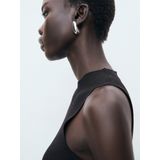 MANGO - ALBERT - Gebreide Jurk - Zwart - Mouwloos - Figuur Omarmend