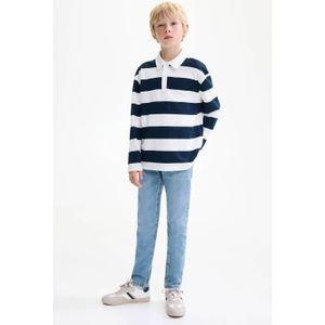 Mango - Kids - Jeans - Middenblauw - Stretchdenim - 5 Zakken