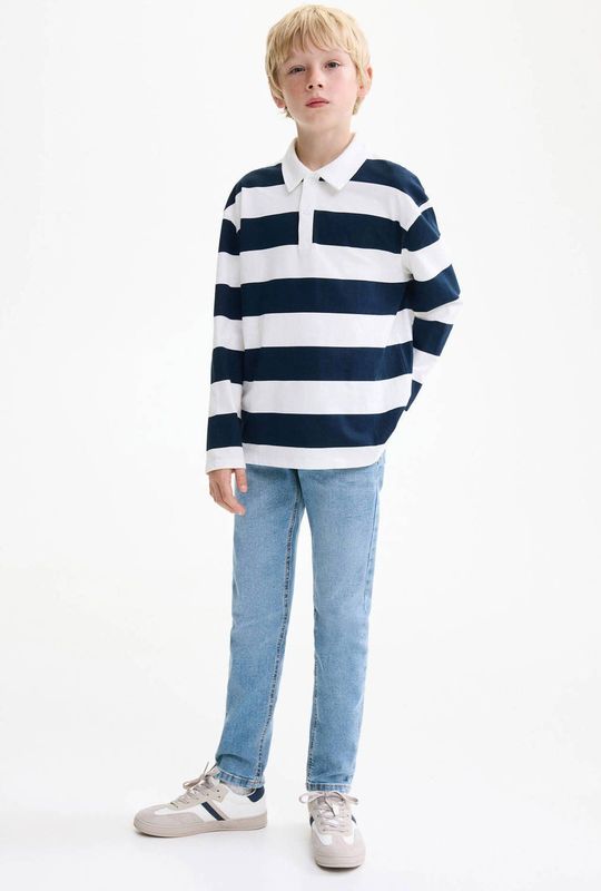 Mango - Kids - Jeans - Middenblauw - Stretchdenim - 5 Zakken