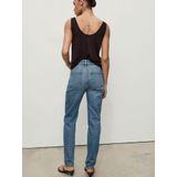 MANGO - Jeans - Lichtblauw - Slimfit - High Waist - Lang/maxi