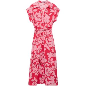 MANGO - Blousejurk - Rosa / Knalrood