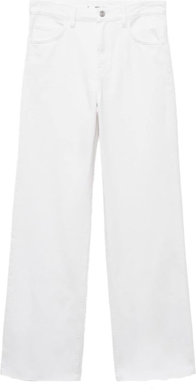 MANGO - DANILA - Jeans - Wit - High Waist - Lang/maxi