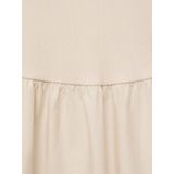 MANGO - VALVI - Zomerjurk - Lichtbeige - Geribbeld Gebreid - Maxi Lengte