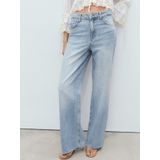 MANGO - DANILA - Jeans - Lichtblauw - Wide Leg - High Waist