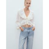 MANGO - DANILA - Jeans - Lichtblauw - Wide Leg - High Waist
