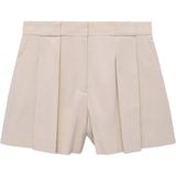 Mango - Straight - Korte Broek - Beige
