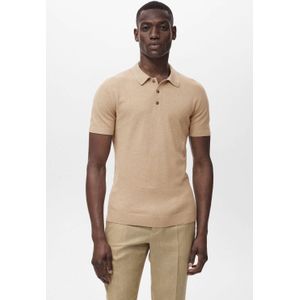 Mango Man - Regular Polo - Gebreid - Beige