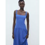 MANGO - Jurk - Saffier - POLA