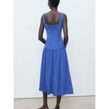 MANGO - Jurk - Saffier - POLA