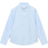 Mango Kids - Overhemd - Lichtblauw - 100% Katoen - Oxford-stijl