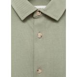 Mango Kids - Overhemd - Groen - 100% Katoen