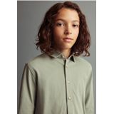 Mango Kids - Overhemd - Groen - 100% Katoen