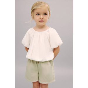 Mango Kids - Denim Short - Blauw - 100% Katoen