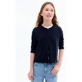 Mango Kids - Vest - Katoen - Met Knoopsluiting - Lange Mouwen