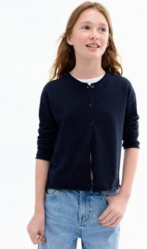 Mango Kids - Vest - Katoen - Met Knoopsluiting - Lange Mouwen