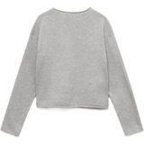 MANGO KIDS - EMMA - Gebreid Vest - Grijs Gemêleerd