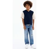 Mango - Kids - Straight Leg Jeans - Middenblauw