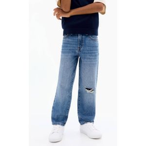 Mango - Kids - Straight Leg Jeans - Middenblauw