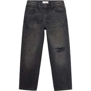 Mango - Kids - Jeans - Grijs - Straight Fit - 100% Katoen