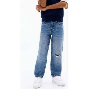 Mango - Kids - Straight Leg Jeans - Middenblauw