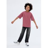 Mango - Kids - Jeans - Grijs - Straight Fit - 100% Katoen